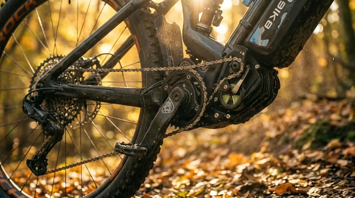 Close-up of the Lightest mid-drive motor on a bike